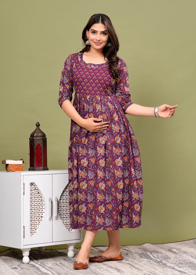 COMBO Women's Maternity Kurti for Feeding Zippers, Pre and Post Pregnancy