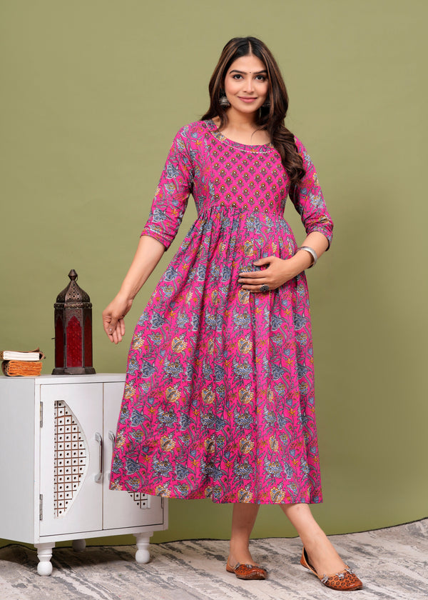 COMBO Women's Maternity Kurti for Feeding Zippers, Pre and Post Pregnancy