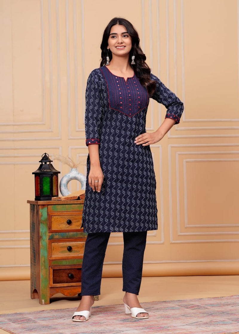 Cotton Kurta Set