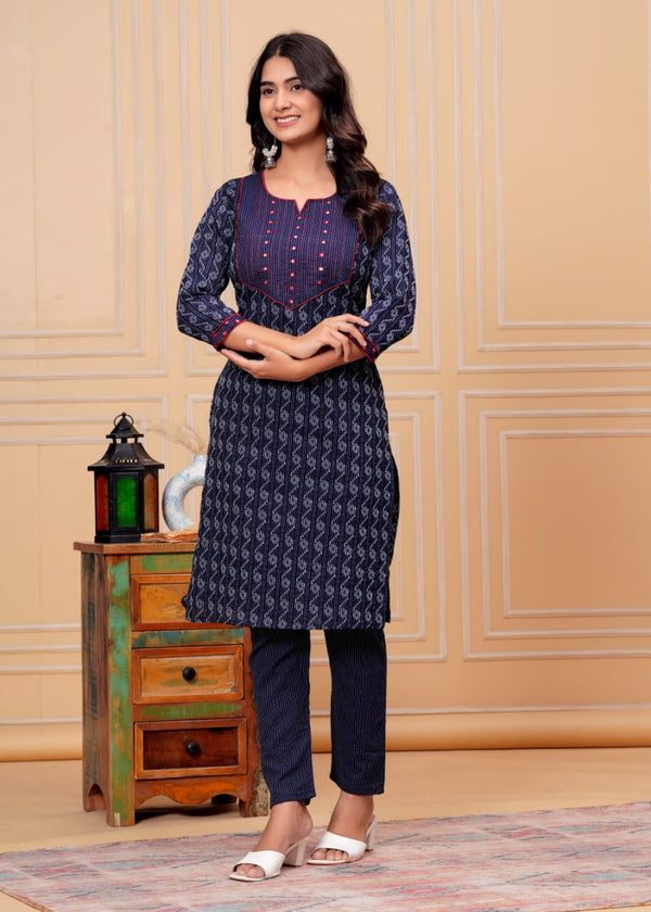 Cotton Kurta Set